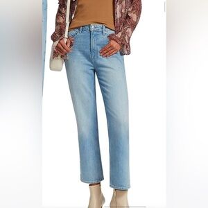 NWT Paige Denim High Rise Straight Sparkle 34